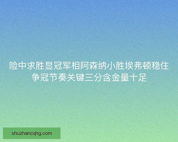 险中求胜显冠军相阿森纳小胜埃弗顿稳住争冠节奏关键三分含金量十足